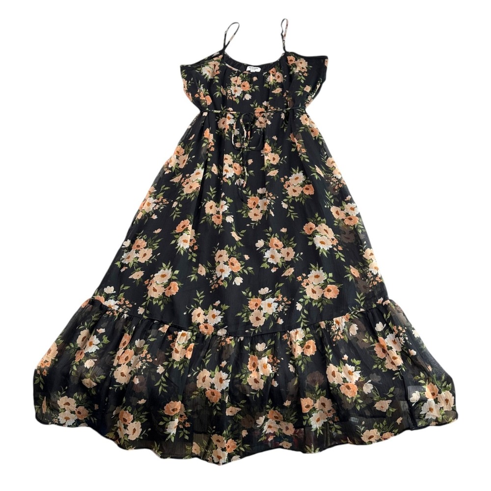 Old Navy The Occasion Floral Maxi Dress Sz L Whimsigoth Fairy Grunge Cottage - Picture 5 of 7
